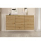 Buffet suspendu chêne artisan