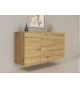 Buffet suspendu chêne artisan