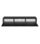 Meuble TV suspendu noir 180 cm