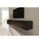 Meuble TV suspendu noir 180 cm