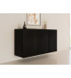 Buffet suspendu noir 160 cm