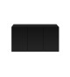Buffet suspendu noir 160 cm