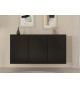Buffet suspendu noir 160 cm