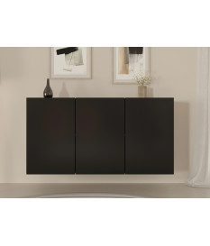 Buffet suspendu noir 160 cm