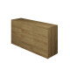 Buffet 3 portes suspendu bois hickory