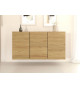 Buffet 3 portes suspendu bois hickory