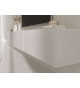 Meuble TV suspendu blanc 180 cm