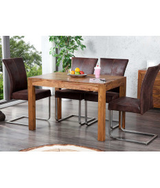 Table à manger bois massif Sesham 120 cm