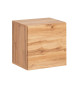 Meubles de couloir suspendus bois et noir