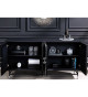 Buffet contemporain noir et argenté