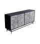 Buffet contemporain noir et argenté