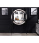 Buffet haut marqueterie noir et argenté