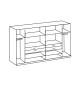Grande armoire dressing 270 cm chêne artisan et graphite
