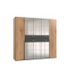 Armoire 225 cm avec miroirs et tiroirs