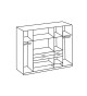 Armoire 225 cm avec miroirs et tiroirs