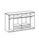 Armoire dressing blanc et bois avec 6 tiroirs