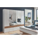 Armoire scandinave avec miroir 225 cm