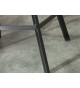 Fauteuils de bar en velours gris