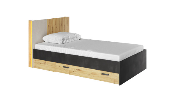 Lit ado enfant avec rangement et led