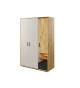 Armoire 130 cm chambre ado avec led