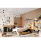 Colonne rangement chambre enfant bois et gris