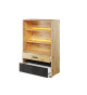 Bibliothèque industrielle avec led chambre ado