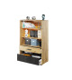 Bibliothèque industrielle avec led chambre ado