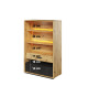 Bibliothèque industrielle avec led chambre ado