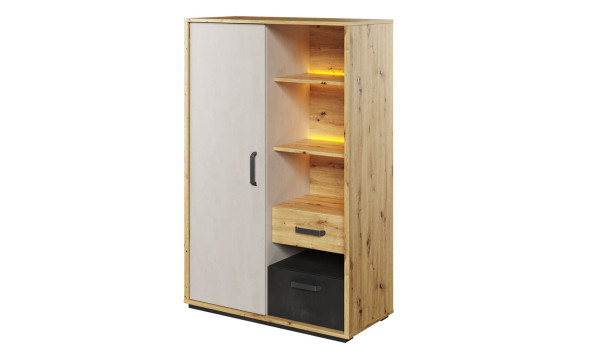 Petite armoire chambre enfant avec led orange