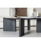 Table basse 100 cm couleur bois moka