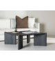 Table basse 100 cm couleur bois moka