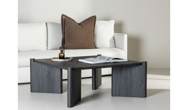 Table basse 100 cm couleur bois moka