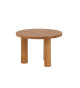 Table basse ronde 60 cm en bois d'hévéa