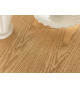 Table à manger ovale imitation bois