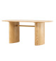 Table à manger ovale imitation bois