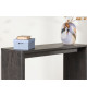 Table console couleur bois moka 120 cm