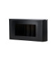 Console murale striée noir