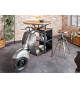 Table de bar scooter upcyclé 115 cm