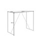 Table haute rectangulaire couleur bois noir