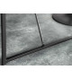 Table haute rectangulaire couleur bois noir