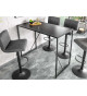 Table haute rectangulaire couleur bois noir