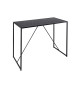 Table haute rectangulaire couleur bois noir