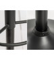 Tabourets de bar velours gris