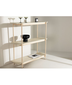 Meuble étagère couleur bois blanchi