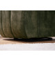 Fauteuil rotatif 360° en velours vert foncé