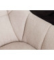 Chaises rotatives beige et métal noir