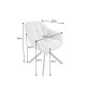 Lot de 2 fauteuils rotatifs à 180°
