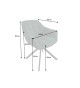 Chaises rotatives en tissu jaune
