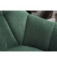 Chaises rotatives en tissu jaune