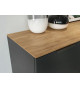 Buffet haut graphite et chêne navarra